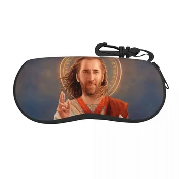Saint Nicolas Cage Lupini Očala Primeru Moški Ženske Kul Smešno Meme Očala Primeru Sončna Očala Polje Torbica