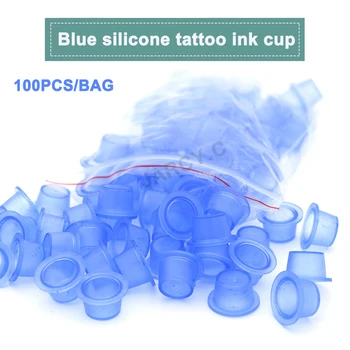 Microblading Tatoo Silikonski Črnilo Pokal Stalno Ličila Modra Tatoo Obrvi Obroč Pokal Mehko Color Tattoo Črnilo Skp Tattoo Oprema