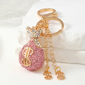 Avtomobilske ključe z umetni diamanti modna torba style keychain obesek crystal ustvarjalne čar