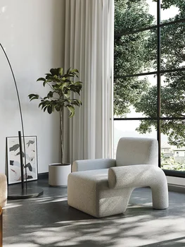 Sodobna preprost en kavč oblikovalec neto slaven ins slog, dnevna soba, balkon svetlobno razkošje leni doma uleže