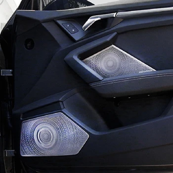 Vrata avtomobila Plošča Zvočnik Tipke na Okvirju Zvočnika Kritje Trim Za Audi A3 8Y Limuzina Sportback 2021 2022 iz Nerjavečega Jekla Dodatki 0