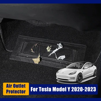 Za Tesla Model Y 2020-2023 Avto Dodatki Filter Pod-Sedež Air Vent Vtičnico Zajema Varovanje Anti-blocking Prah Očesa Notranje zadeve