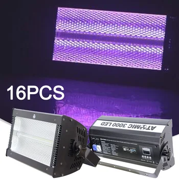 16PCS Martin LED 3000w Strobe Učinek RGBW DMX512 Ozadju Stranka Koncert Dj Disco Flash Razsvetljavo