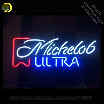 Michelo Ultra Neon Znak neonske žarnice Znak, neon, luči za Igro Soba Steno Steklene Cevi Handcraft Ikona Prijavite trgovina Prikaz signboard 0