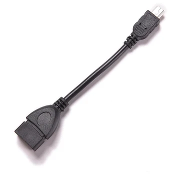 10 cm Črna 5pin Mini USB Moški Na USB 2.0 Tip A Ženski Host OTG Adapter Kabel usb OTG Kabel Za mobilni telefon, MP3, MP4 Fotoaparat 0