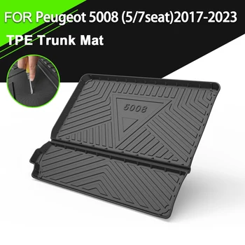 Prtljažnik Mat TPE ZA Peugeot 5008(5/7seat) 2017-2023 Avto Nepremočljiva nedrsečo Gumo Tovora Linijskih Dodatki