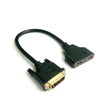 Za DVI-D, HDMI pretvorba ločljivosti 1080p, pozlačeni priključki DVI 24 1 moški 2.0 HDMI je združljiv 19 pin ženski adapter HDMI kabel