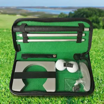 Čeprkati Golf Set Torba za Prenosni Golf Putters Nosilec PU Usnje Vrečka Travel Tote Vrečko za Prakso Golf Dajanje Luknjo Cilj
