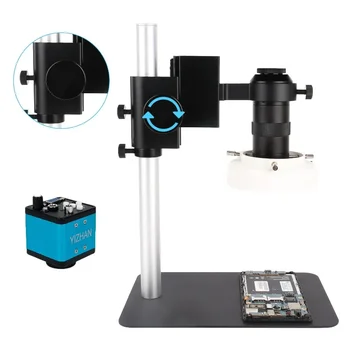 13MP VGA Video Digitalni Mikroskop, Kamero USB Mikroskop za Spajkanje 130X Zoom C Nastavek Objektiva Kovinsko Bazo 1