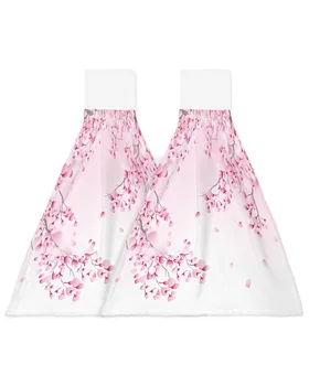 Japonski Slog Sakura Teksturo Ročno Brisačo za Kopalnico, Kuhinjo, Vpojne Obešanje Brisač Mikrovlaken Mehko Otroci Handkerchief 1