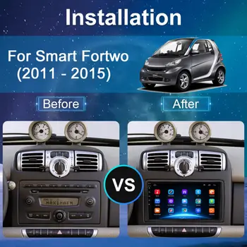 Android Avto Radio Carplay Za Mercedes/Benz, Smart Fortwo 2005-2010 za obdobje 2011-2015 Multimedijski Predvajalnik Carplay Auto GPS navigacija 1