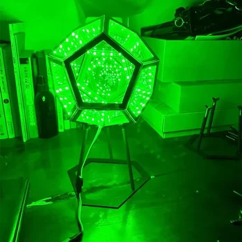 LED Nočna Lučka Vzdušje Božič luči za Dom, pisarne Dekoracijo Otroke Darila 3D Art Kul Neskončno Dodecahedron 2