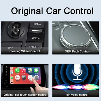RGB Pisane Carplay Brezžični vmesnik Smart AI Okno Avtomobila OEM Žično Carplay Do Brezžičnega Carplay USB Ključ Avtomobila Igrajo Plug and Play 2