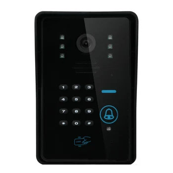 7-Palčni Barvni Inteligentne Video Vrata Telefon Interkom Sistem 1 Nepremočljiva Vrata Bell Fotoaparata 1 Zaslon 3
