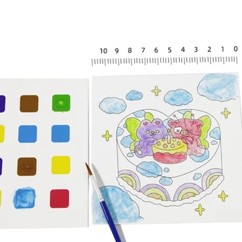 Akvarel Barve, Kolorit Knjigo za Toddlers Dekleta in Fantje, Stari 3 + Let Dropship 4