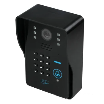 7-Palčni Barvni Inteligentne Video Vrata Telefon Interkom Sistem 1 Nepremočljiva Vrata Bell Fotoaparata 1 Zaslon 4