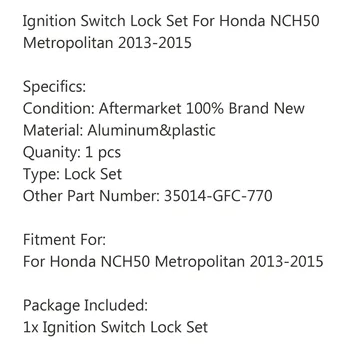 Vžig motorja Stikalo za Zaklepanje Pokrova Tipke Nastavite 35014-GFC-770 Paše Za Honda NCH50 Metropolitan 2013 2014 2015 4