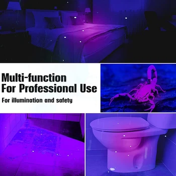 UV Svetlobo Črno Svetilka 21 LED Svetilka Detektor Za Psa Pet Urina Ročni UV Svetlobo Črno Baklo Za Madeže 5