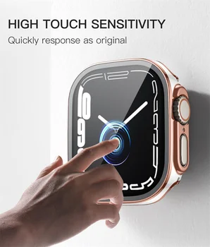 Ohišje Za Apple Watch Ultra 2 49 mm band Vgrajeno Kaljeno Steklo Screen Protector film+PC Cover za apple watch ultra Dodatki 5